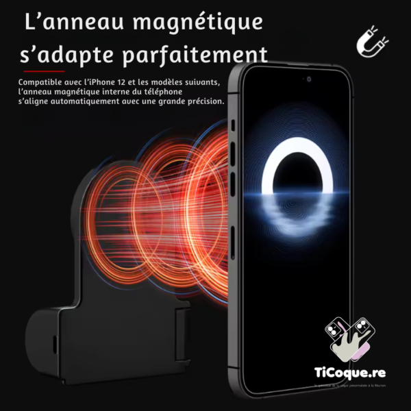Poignée Iphone photo - Noir – Image 2